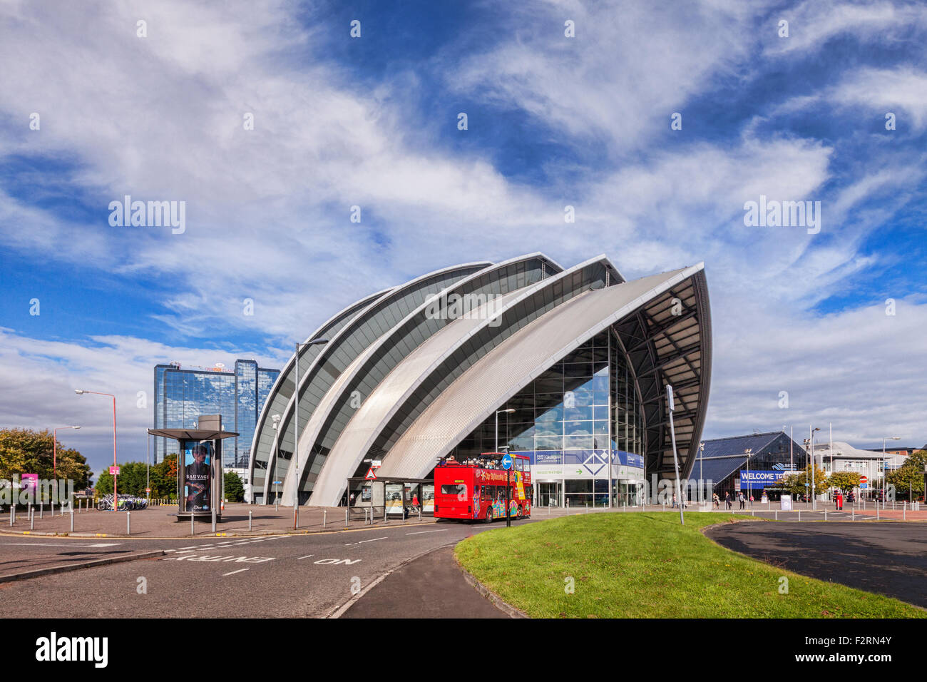SECC - Scottish Exhibition and Conference Centre, Glasgow, entworfen von Sir Norman Foster. Stockfoto