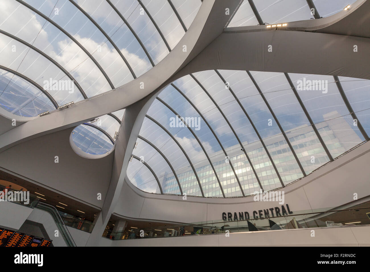Innenraum des Grand Central Railway Station in New Street, Birmingham, England Stockfoto