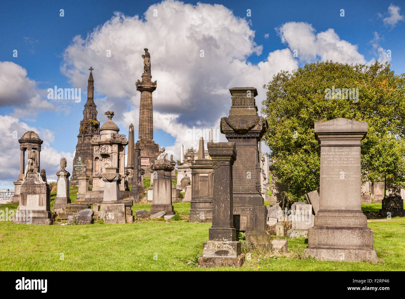 Glasgow Necropolis, Glasgow, Schottland, Vereinigtes Königreich. Stockfoto