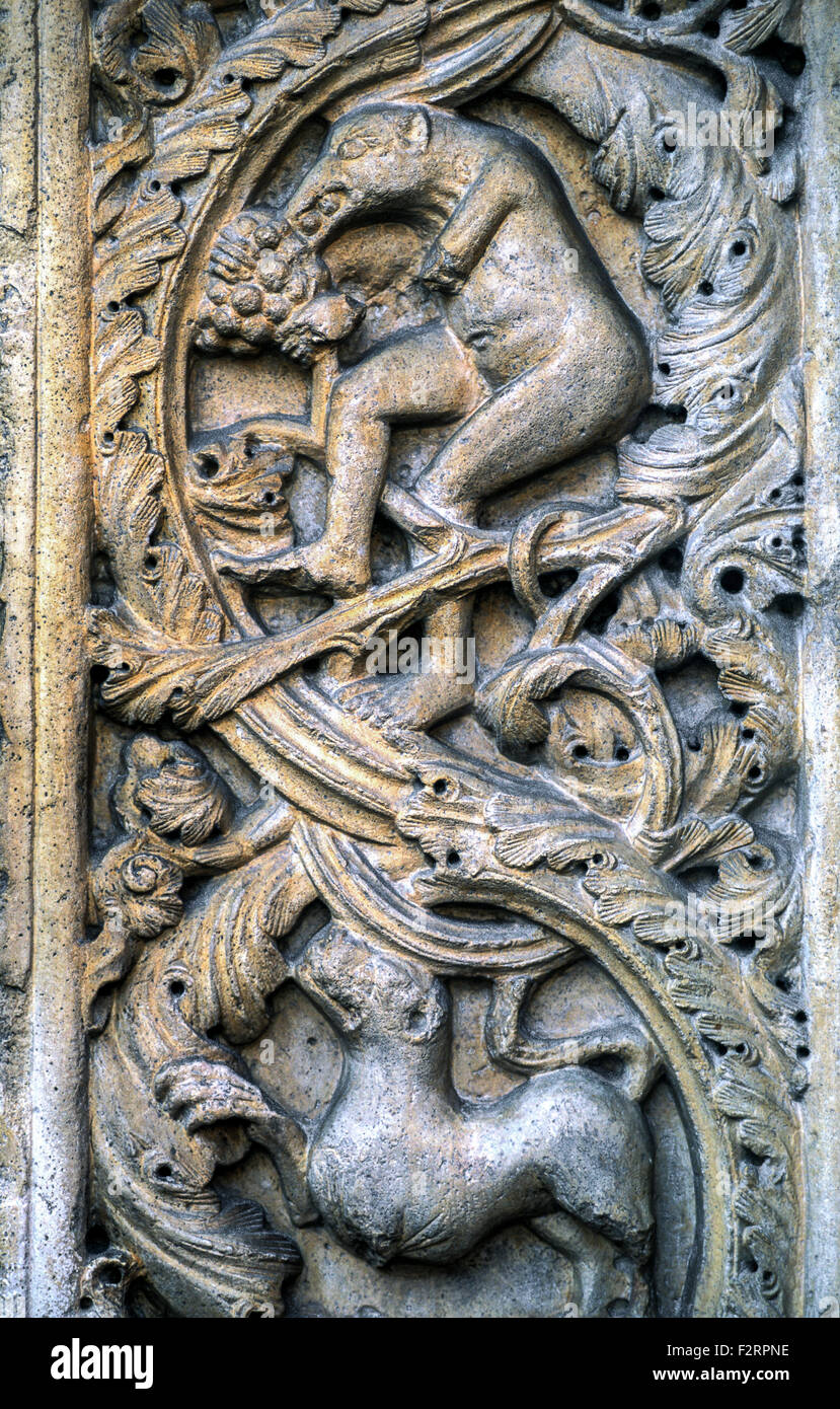 Emilia Romagna Modena Kathedrale Bogen Hauptportal bestimmten Stockfoto