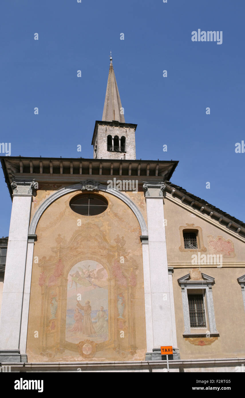 Collegiata di Sant´Ambrogio Kirche - Omegna, Piemont - Italien Stockfoto