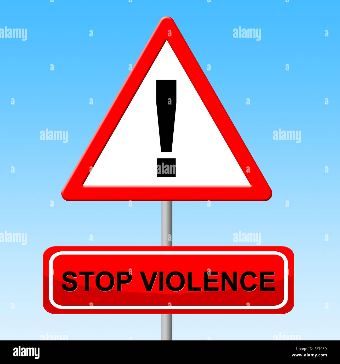 Stoppt Gewalt Angabe Brute-Force und Einschränkung Stockfoto