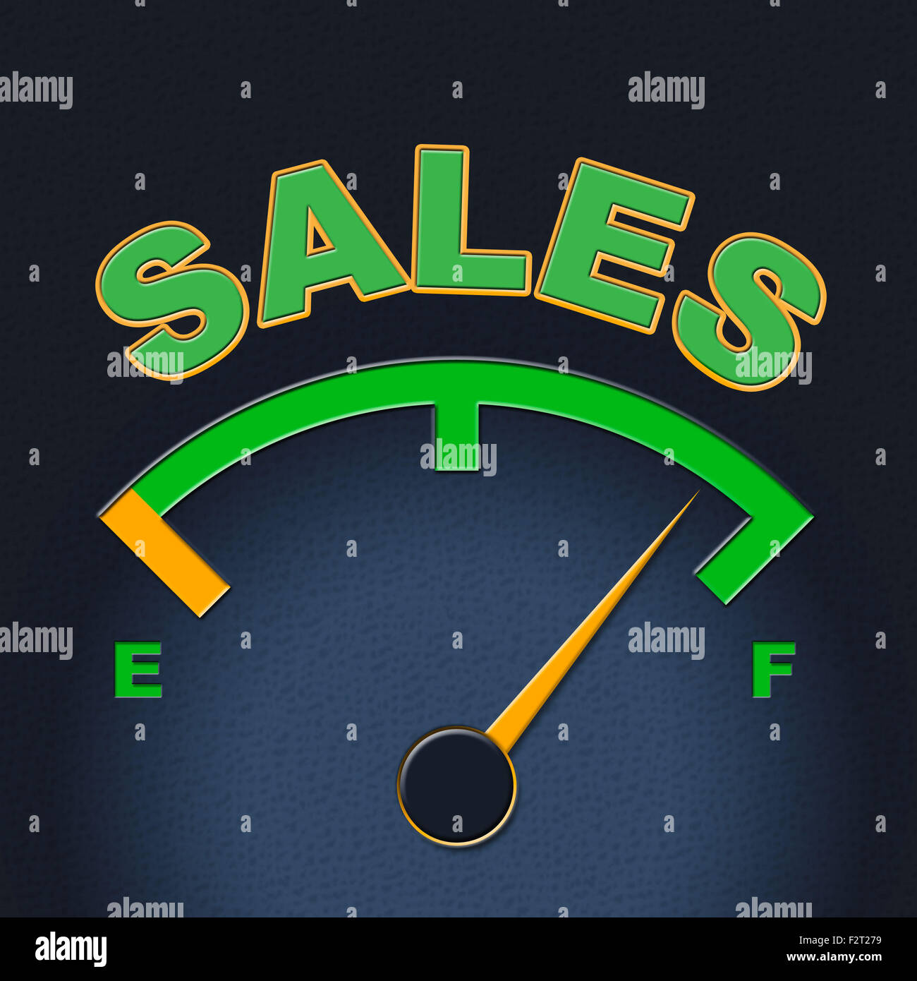 Verkauf Gauge Angabe Meter Konsumismus und Indikator Stockfoto