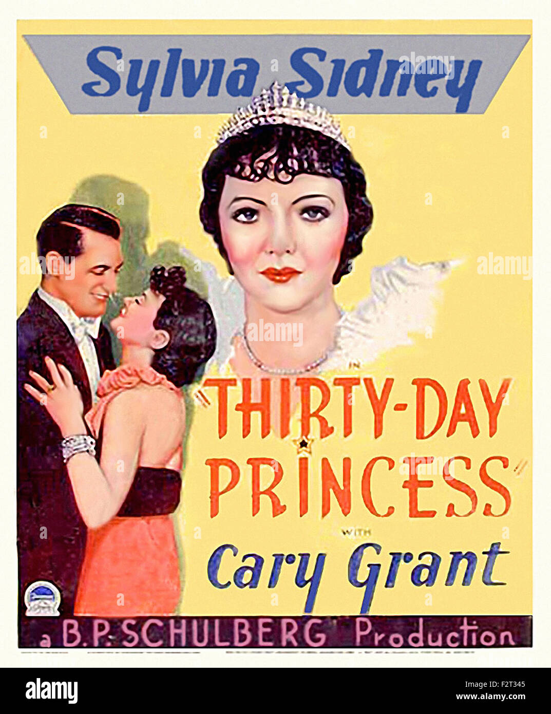 Dreißig Tage Prinzessin - Filmplakat Stockfoto