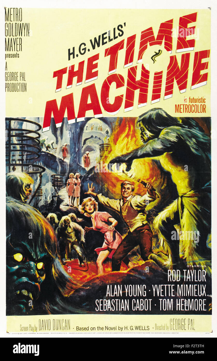 Time Machine - Filmplakat Stockfoto