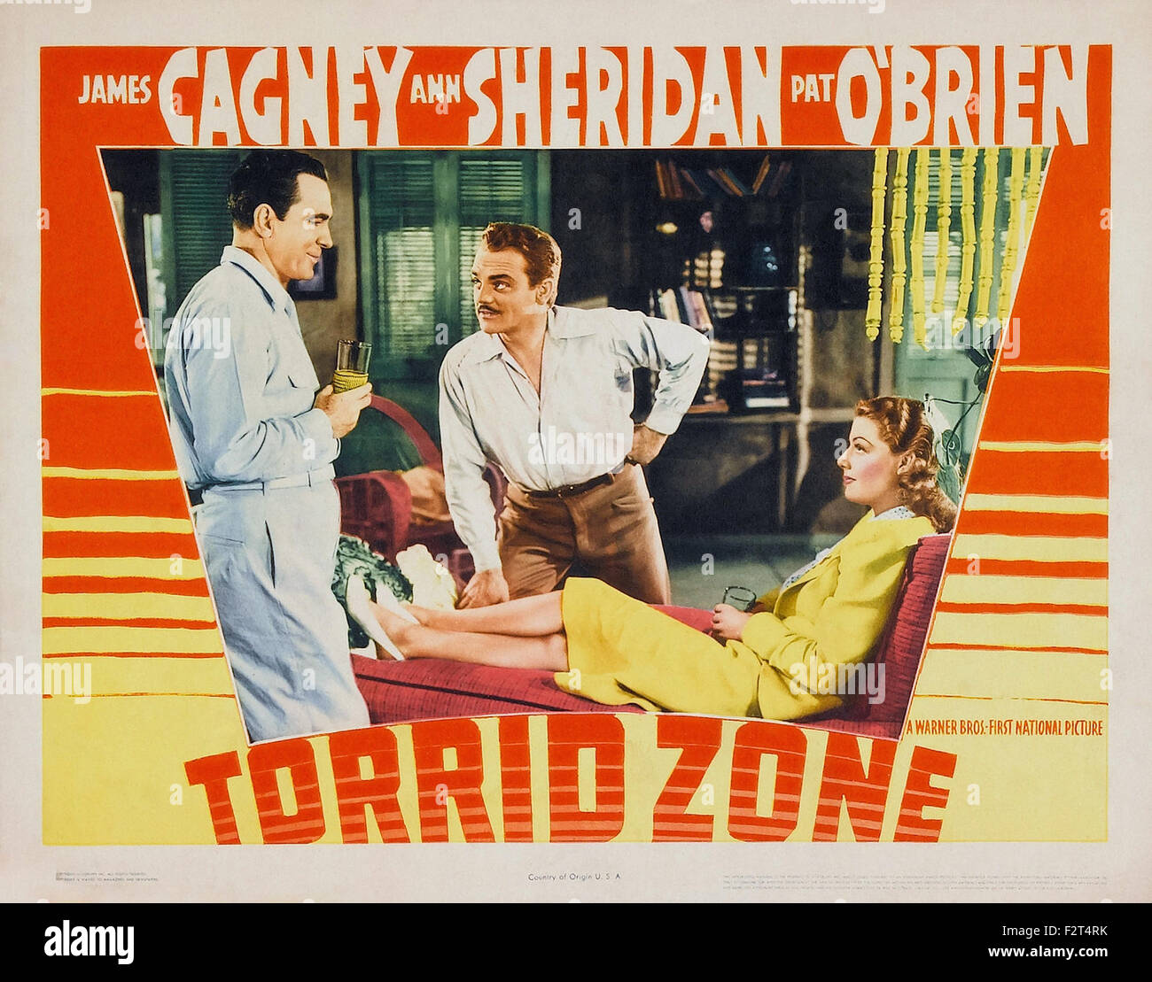 Torrid Zone - Filmplakat Stockfoto