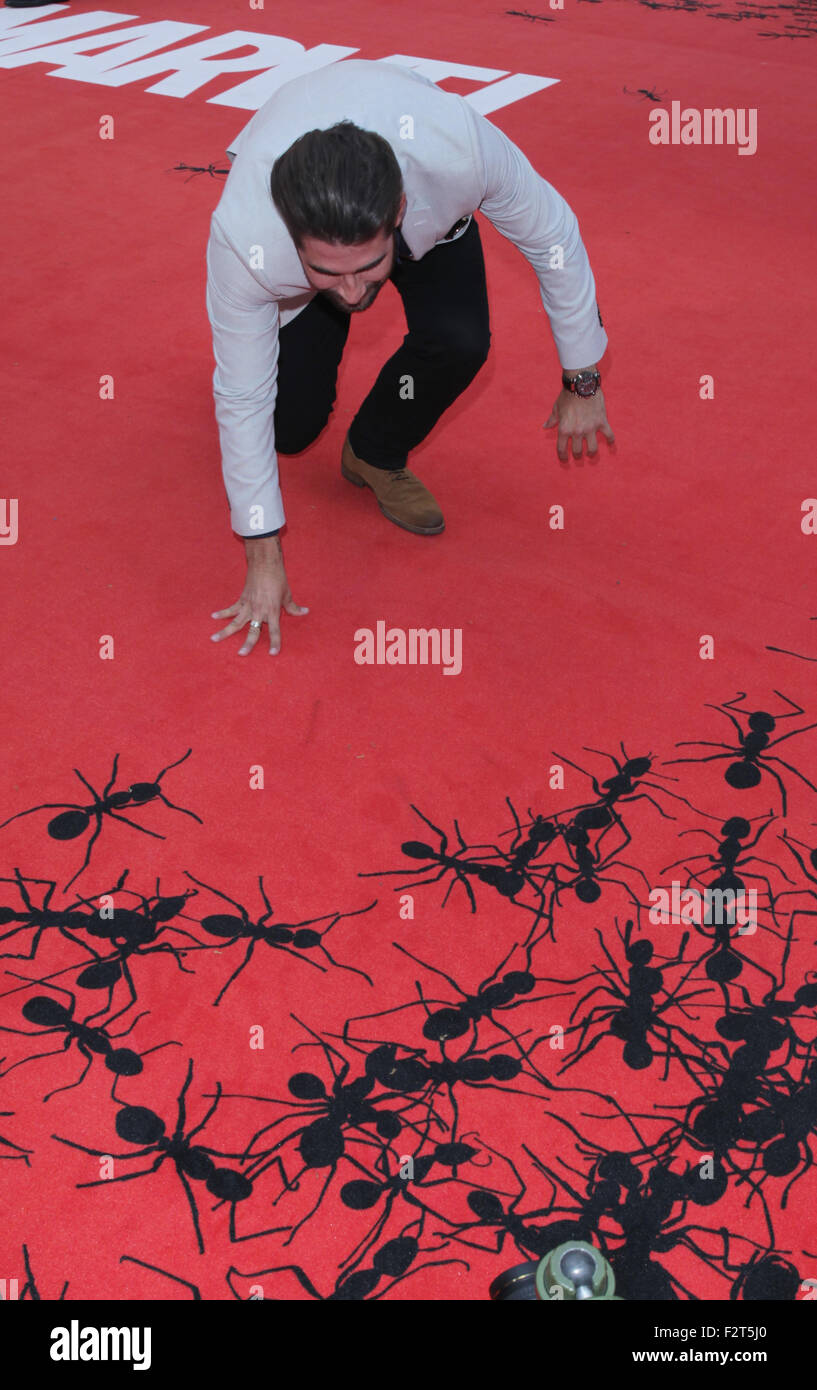 LONDON, UK, 8. Juli 2015: Matt Johnson besucht die Ant-Man - Europapremiere im Odeon Leicester Square in London Stockfoto LONDON, UK, 8. Juli 2015: Matt Johnson besucht die Ant-Man - Europapremiere im Odeon Leicester Square in London Stockfoto