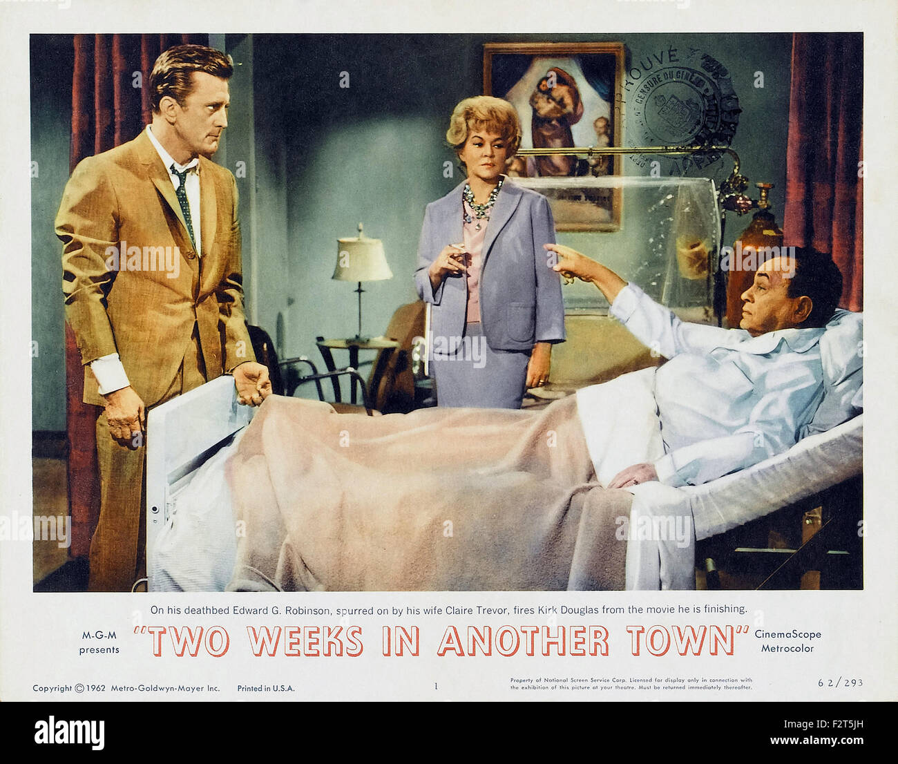 Zwei Wochen in einer anderen Stadt zwei Wochen in einer anderen Stadt - Filmplakat Stockfoto