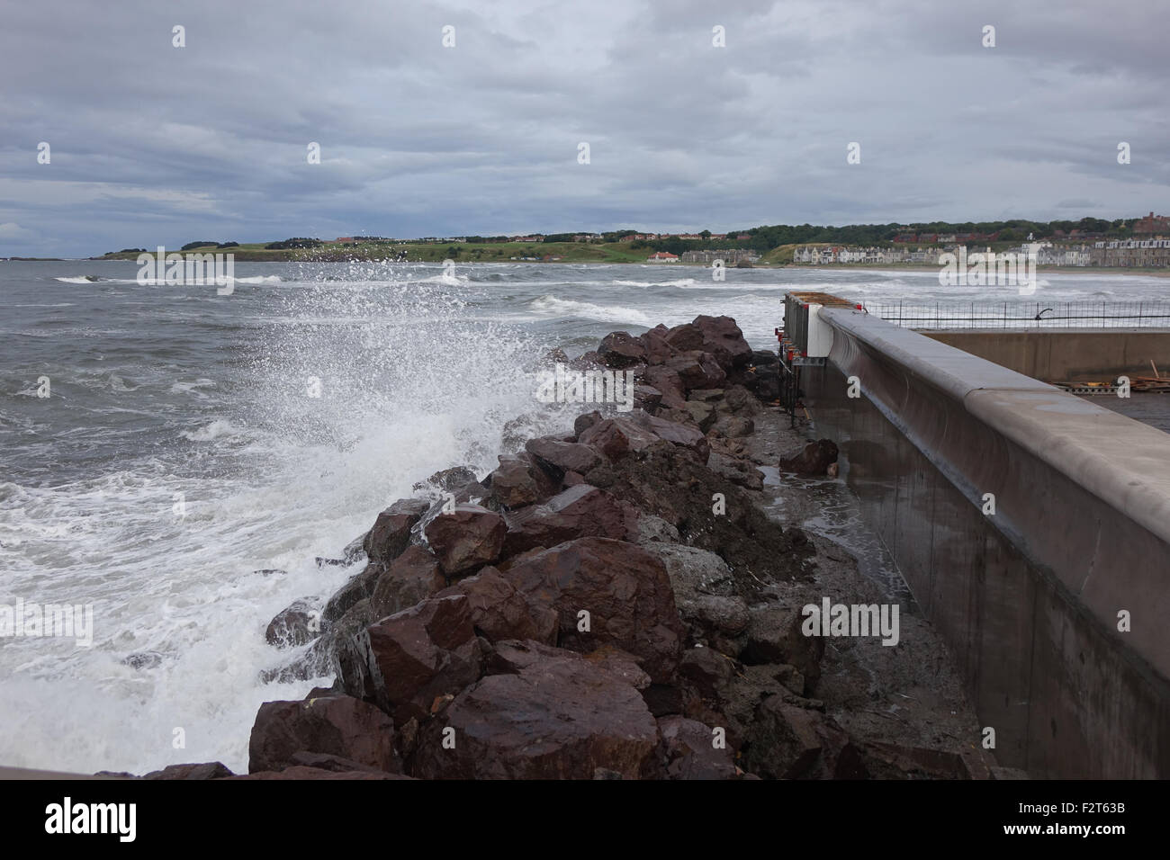 Meer Wehrmauer Stockfoto