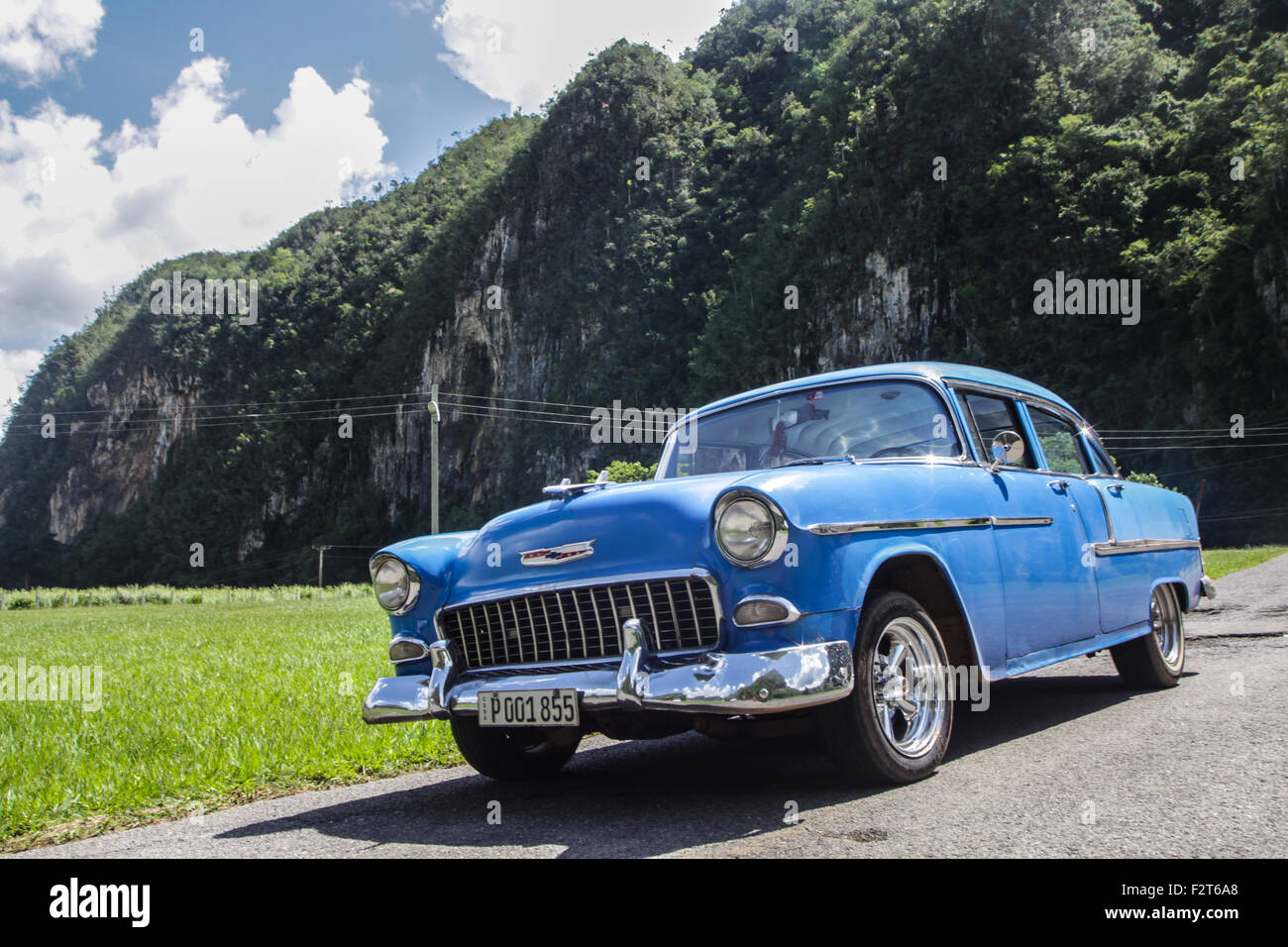 Oldtimer, Vinales, Kuba Stockfoto