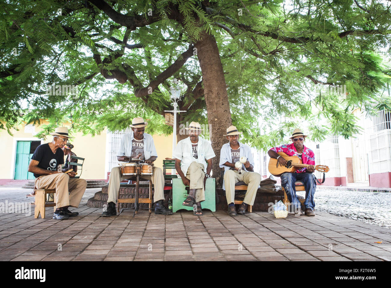 Kubanische Straßenmusiker Stockfoto
