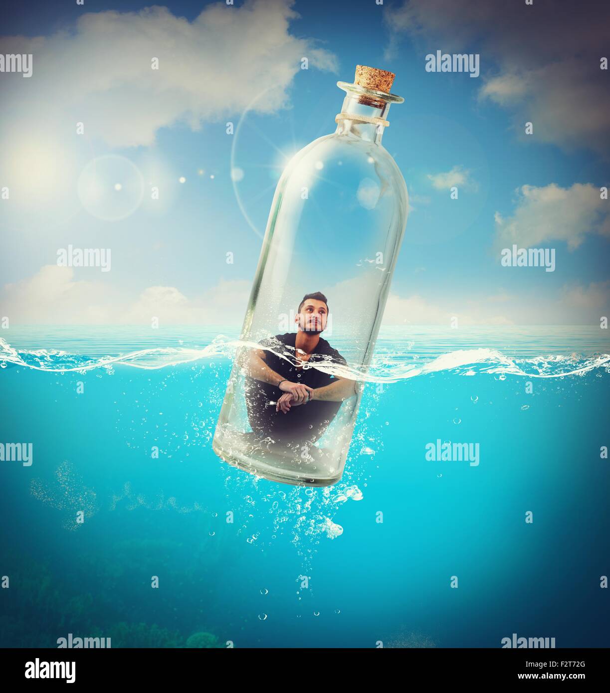 Reise ohne Ziel Stockfoto