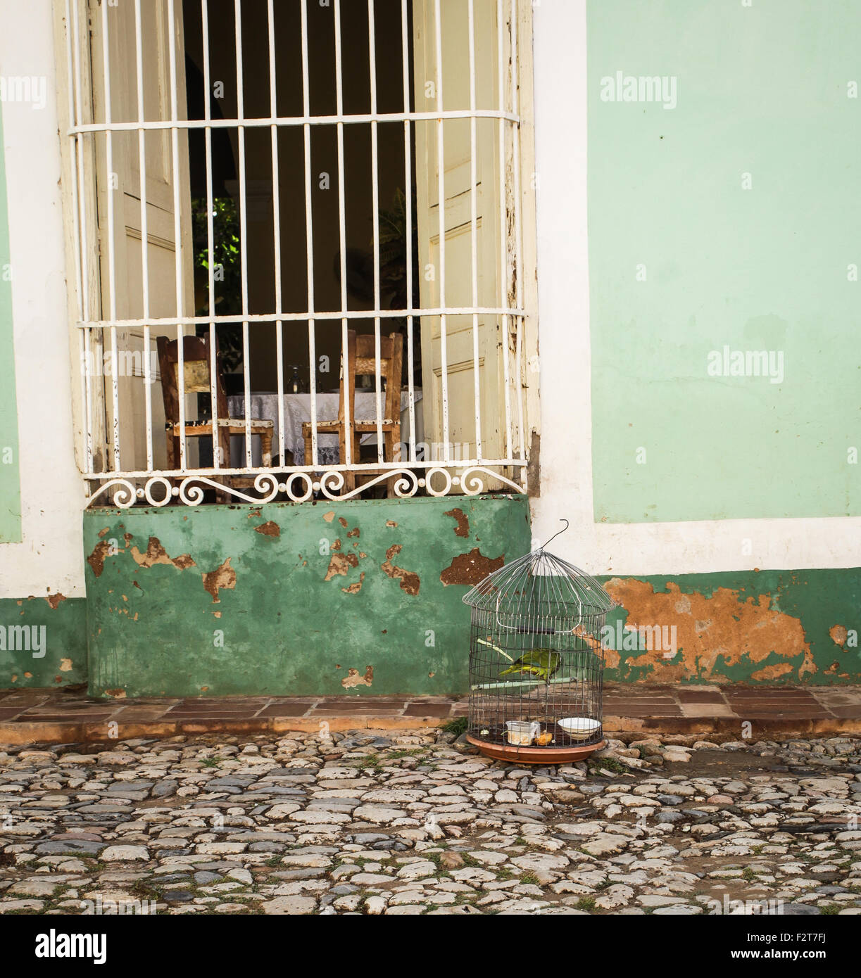 Vogelkäfig, Trinidad Kuba Stockfoto