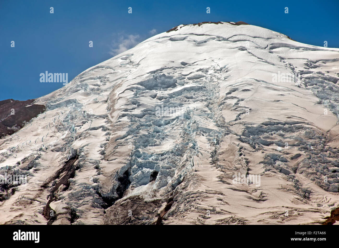 Mount Rainier vereisten Gipfel Stockfoto