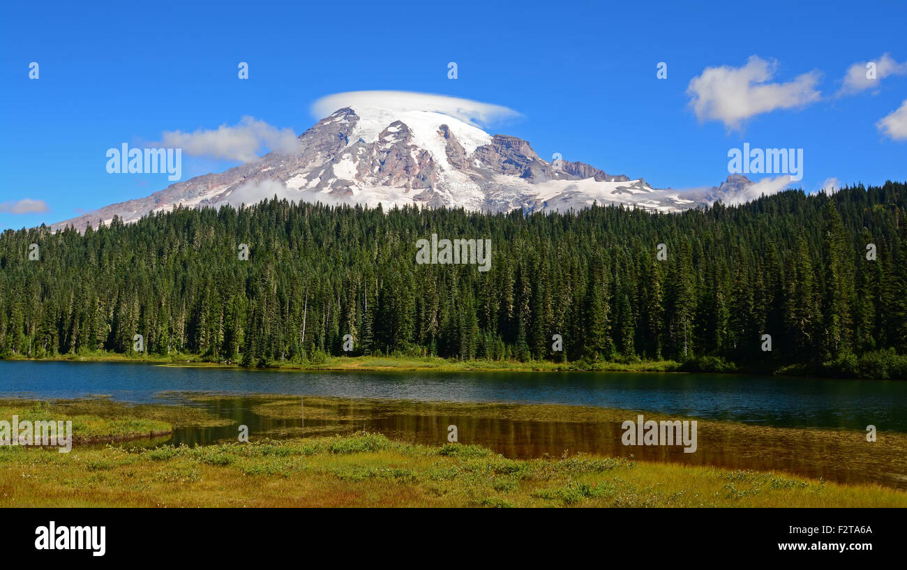 Mount Rainier Ansicht Stockfoto