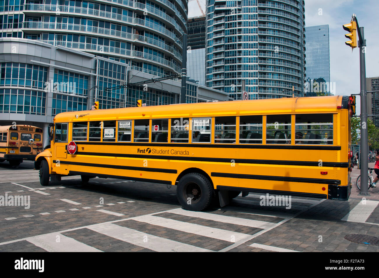 Schulbus, Toronto, Kanada Stockfoto