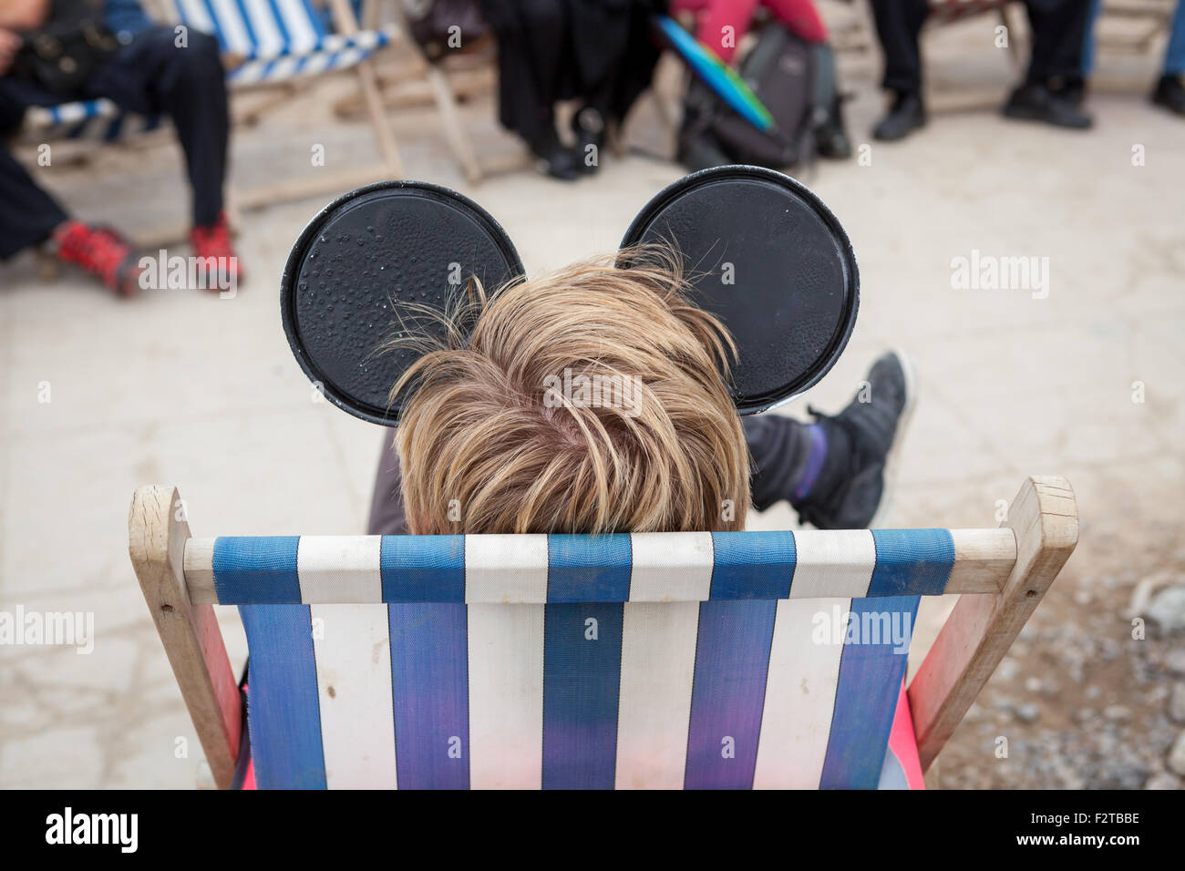 Dismaland: Verblüffung Park. Weston-super-Mare. Stockfoto