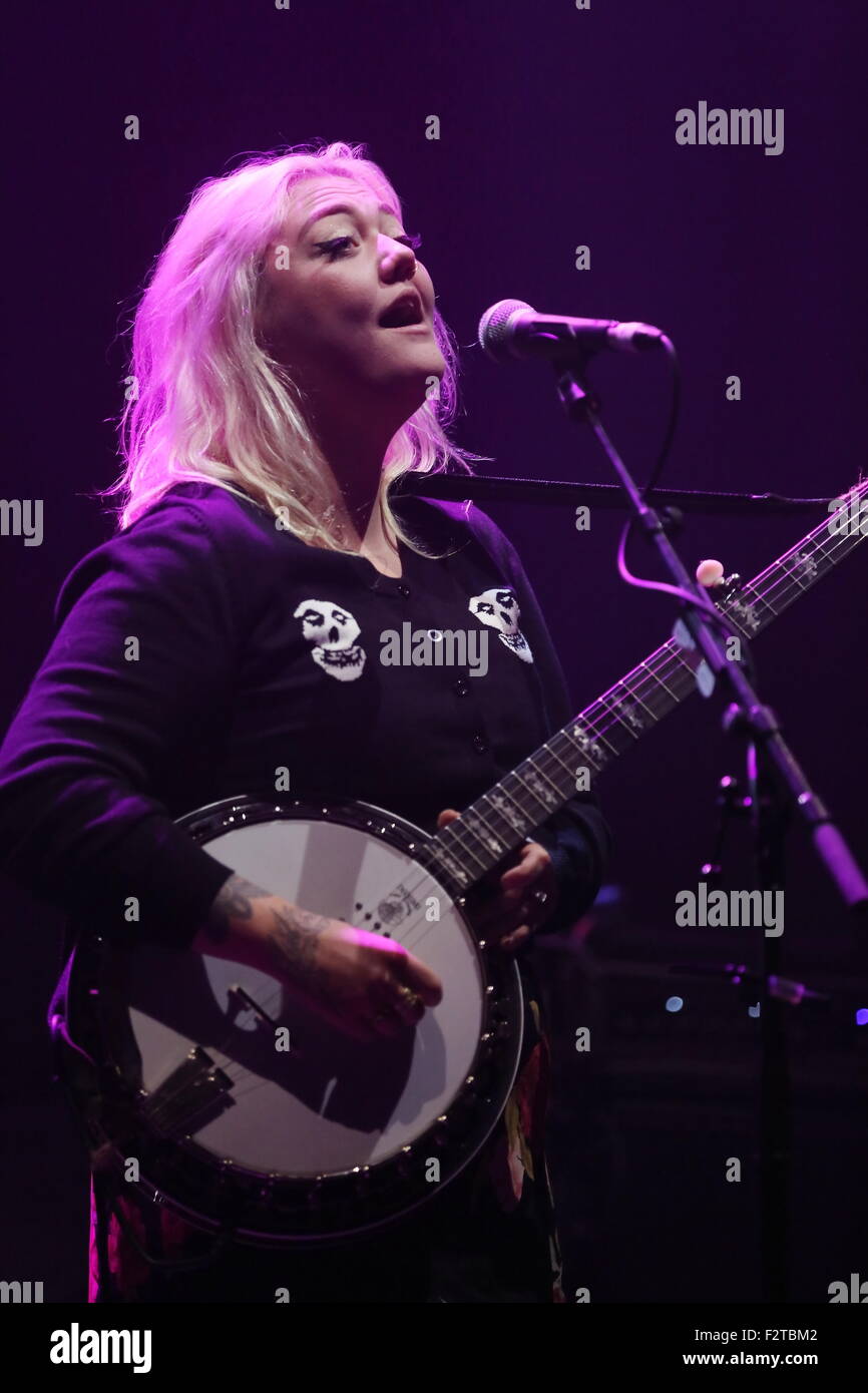 Manchester, UK. 23. September 2015. Elle King tritt im Manchester O2 Apollo. Bildnachweis: Simon Newbury/Alamy Live-Nachrichten Stockfoto