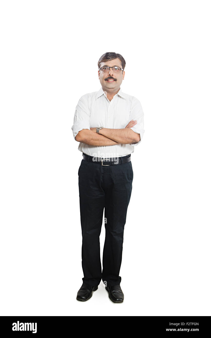 1 indische erwachsenen Mann Message Board anzeigen Stockfoto