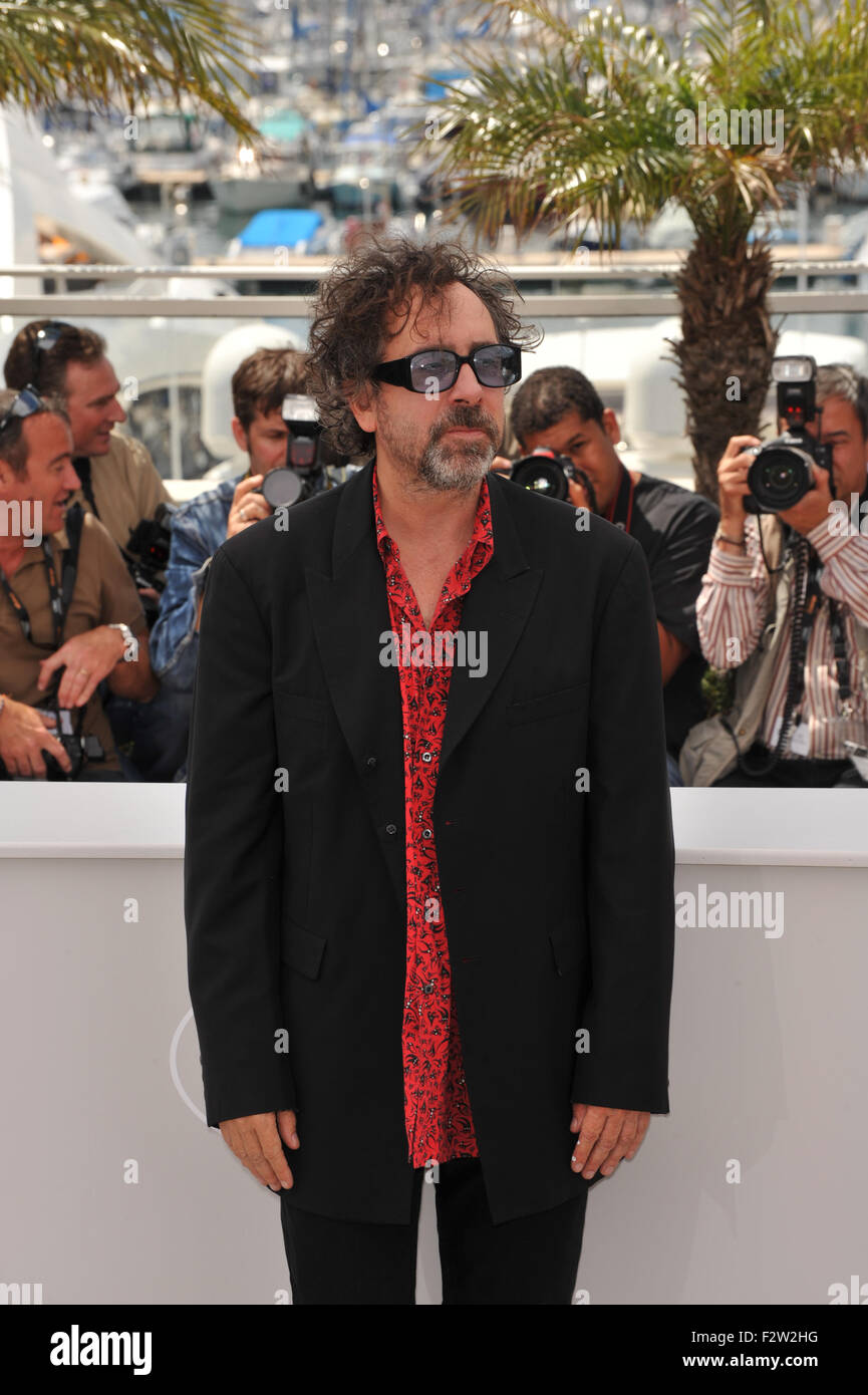 CANNES, Frankreich - 12. Mai 2010: Cannes Jury-Präsident Tim Burton auf dem 63. Festival de Cannes. NUR ZUR REDAKTIONELLEN VERWENDUNG. © Jaguar Stockfoto