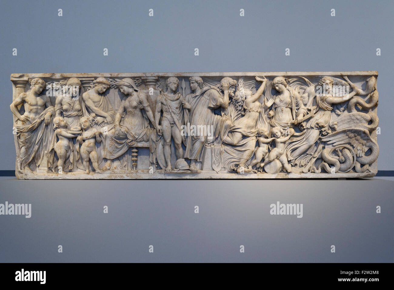 Berlin. Deutschland. Medea-Sarkophag, Marmor, in Rom 140-150 n. Chr. hergestellt. Altes Museum. Stockfoto