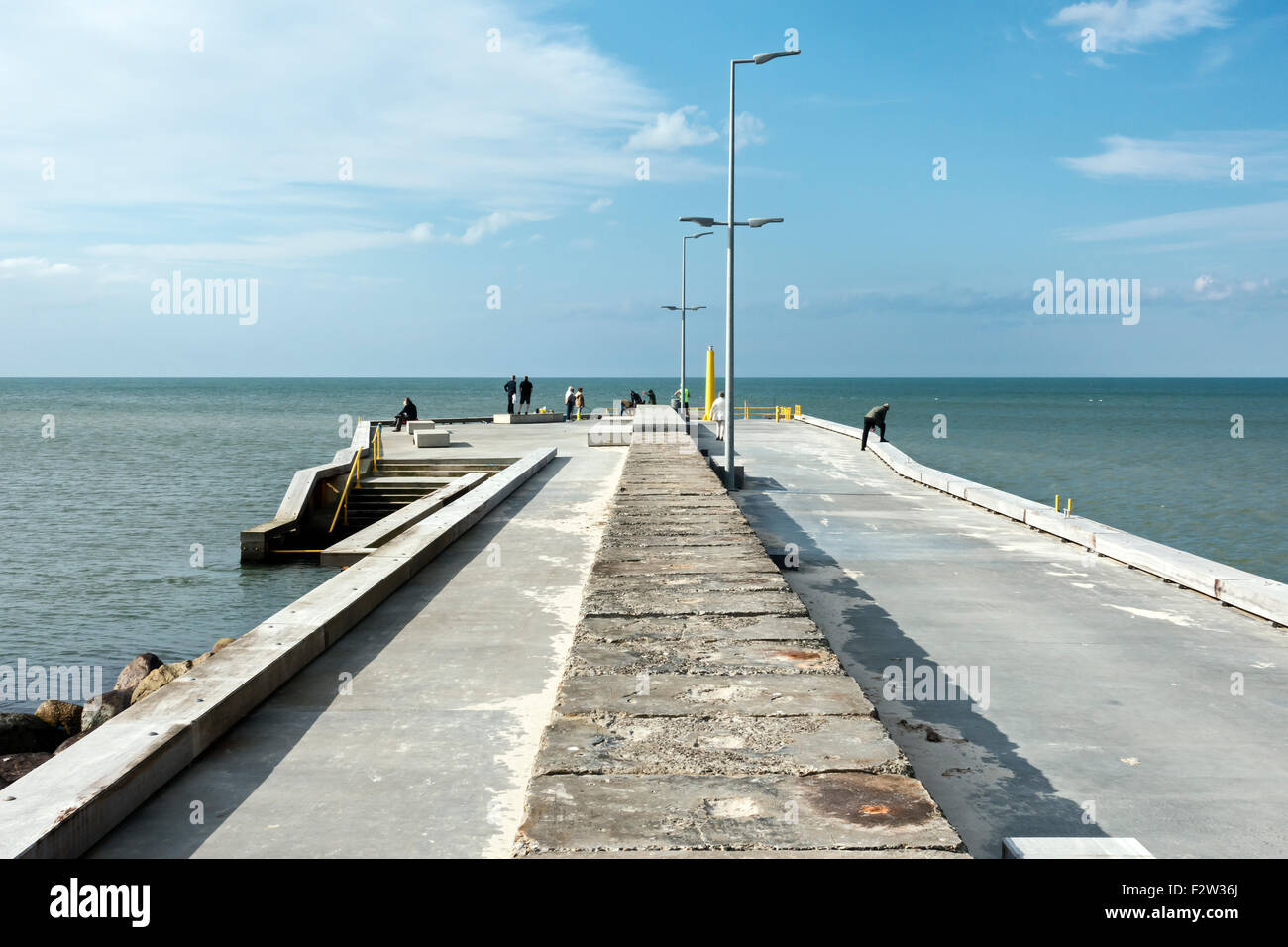 Neuen Pier in Løkken Jütland Dänemark Stockfoto