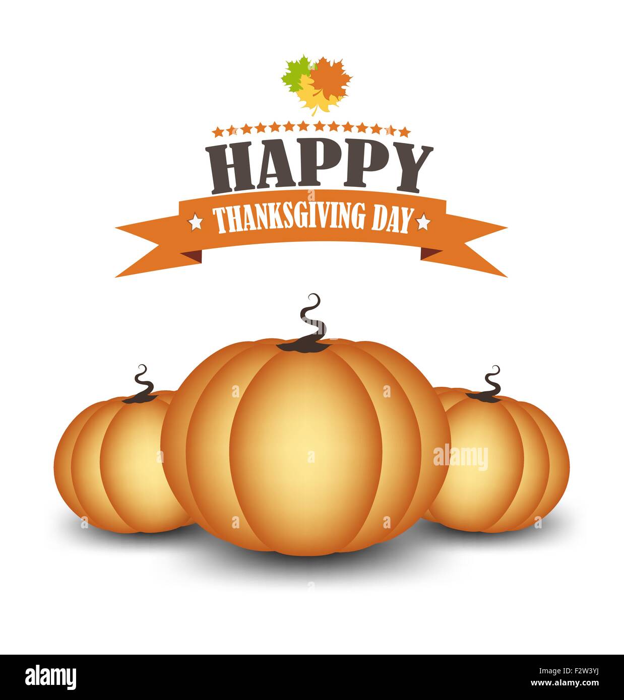 Erntedankfest-Hintergrund mit Kürbissen und Titel Inschrift Stock Vektor