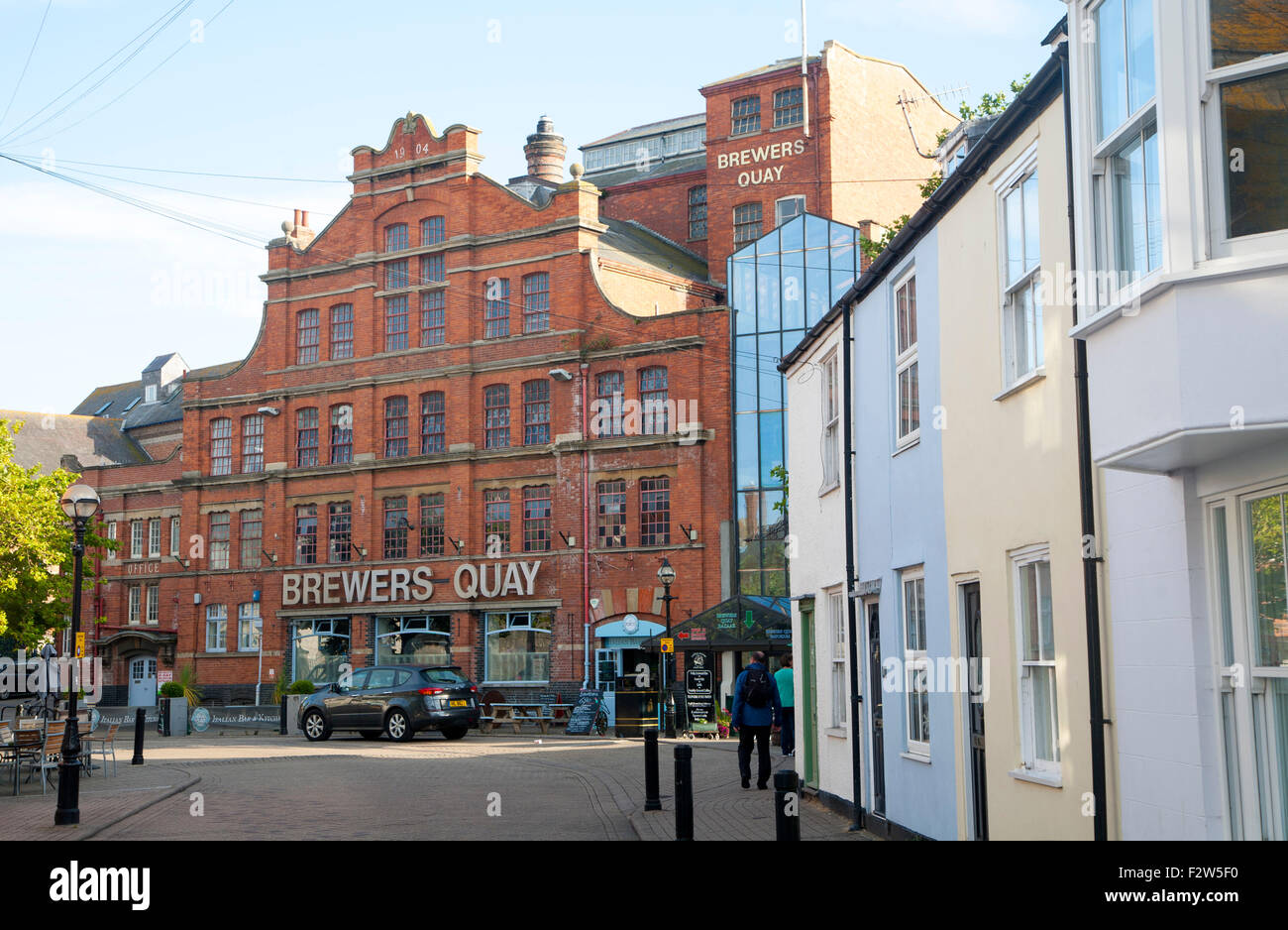 Brauer-Kai Gebäude früher Devenish Brauerei in Weymouth, Dorset, England, UK Stockfoto