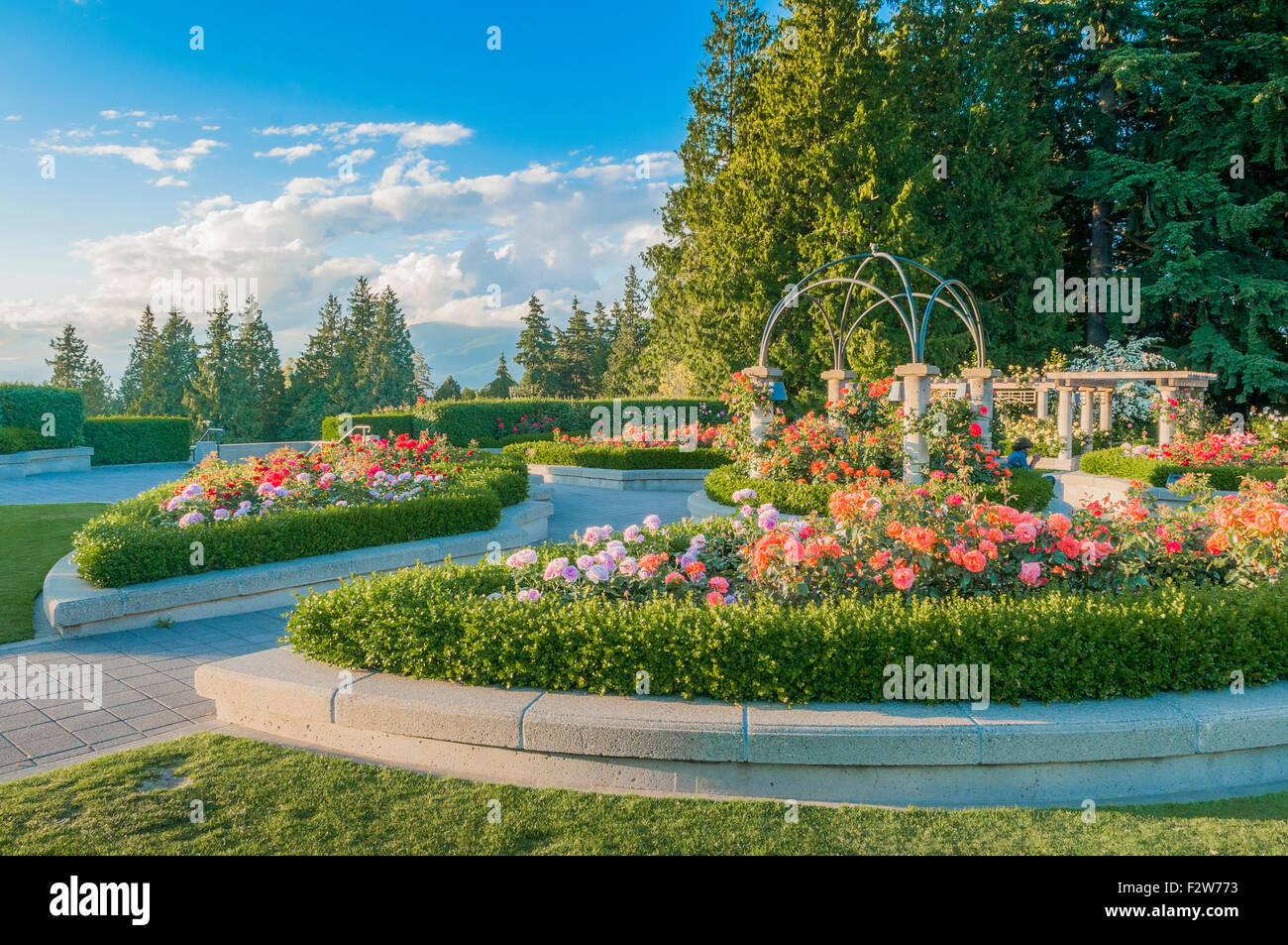 Der Rosengarten, UBC, Vancouver, Britisch-Kolumbien, Kanada Stockfoto