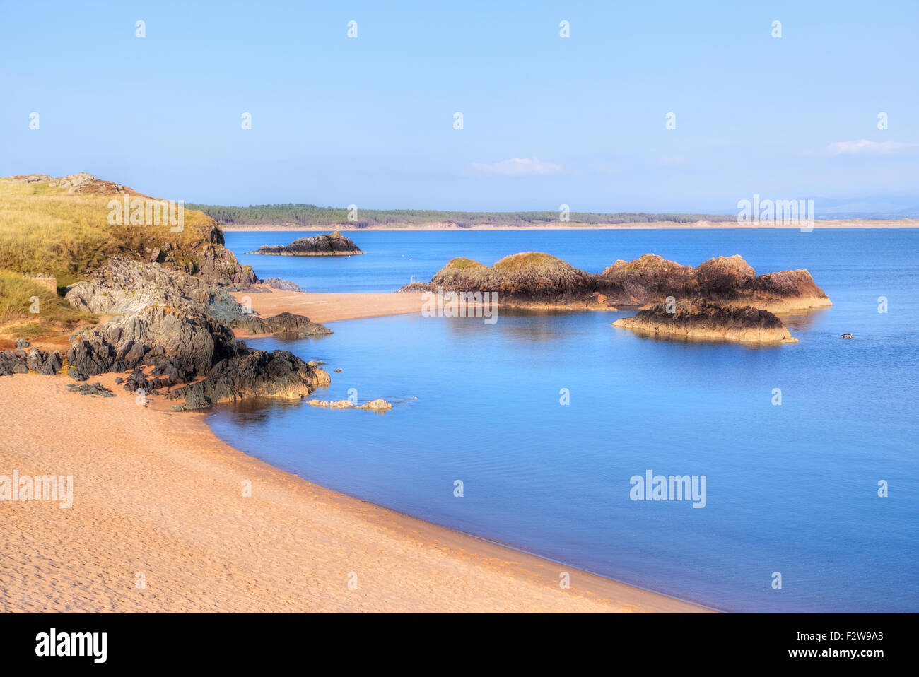 Ynys Llanddwyn, Anglesey, Wales, Vereinigtes Königreich Stockfoto