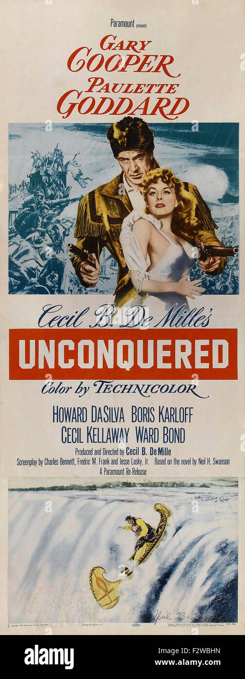 Unbezwungen (1947) - Film-Poster Stockfoto