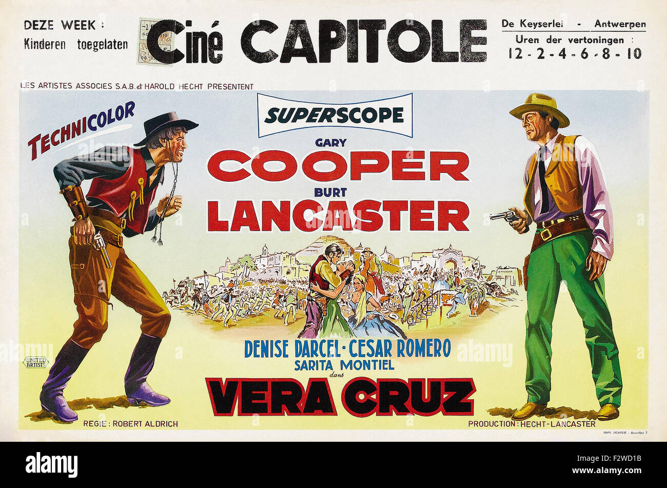 Vera Cruz (1954) FilmPoster Stockfotografie Alamy