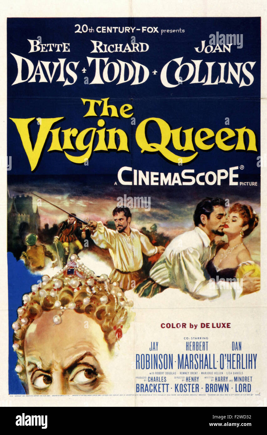 Virgin Queen - Filmplakat Stockfoto