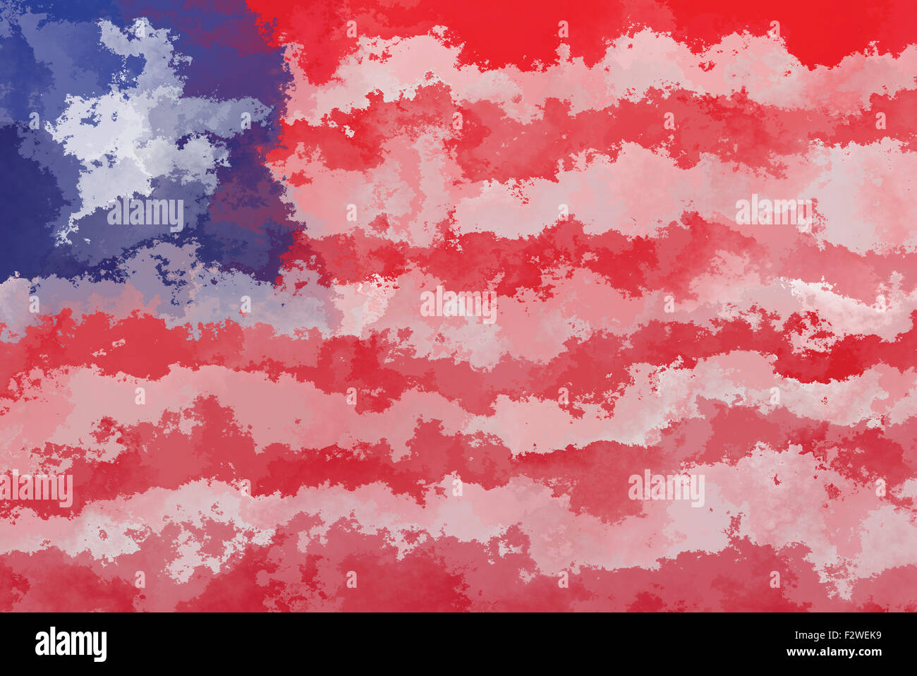 Liberianischer Flagge - Grunge-Design-pattern Stockfoto