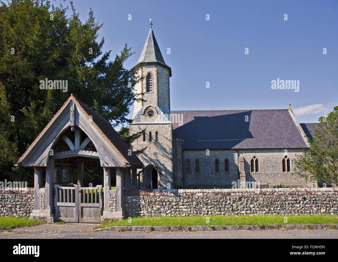 Str. Peters Kirche, Froxfield, Hampshire, England Stockfoto