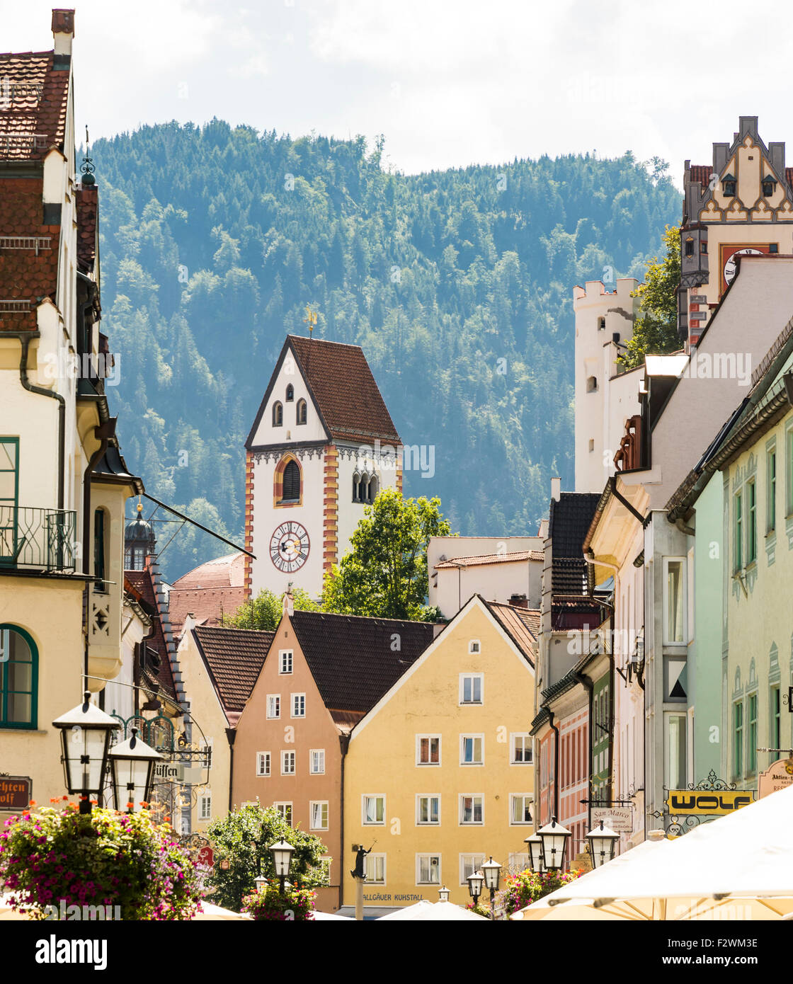 Historische alte Stadt Füssen Stockfoto, Bild 87845730 Alamy