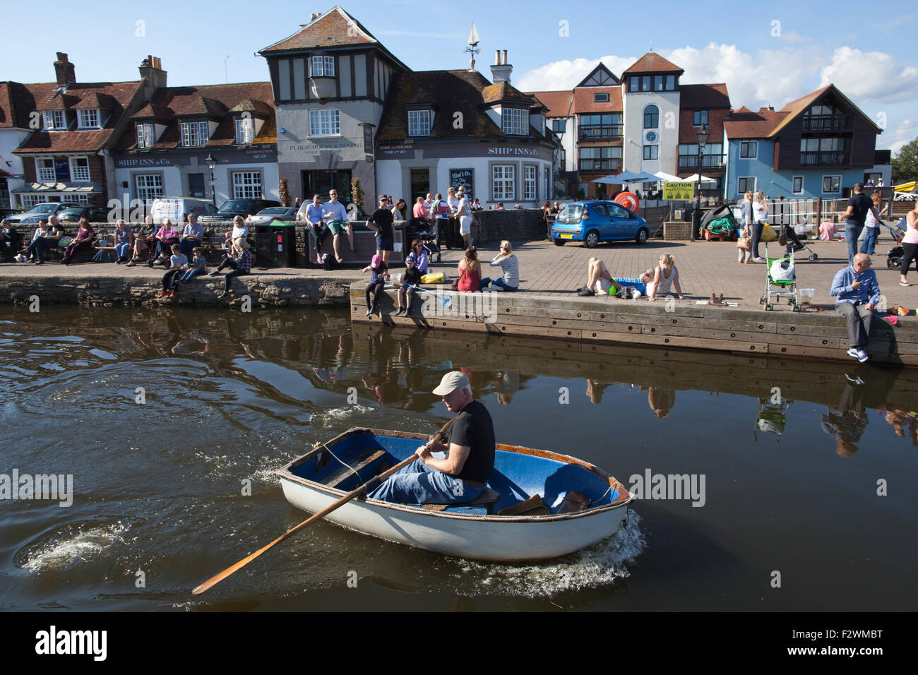 Lymington Quay, Lymington, market Town, Hampshire, England, Großbritannien Stockfoto