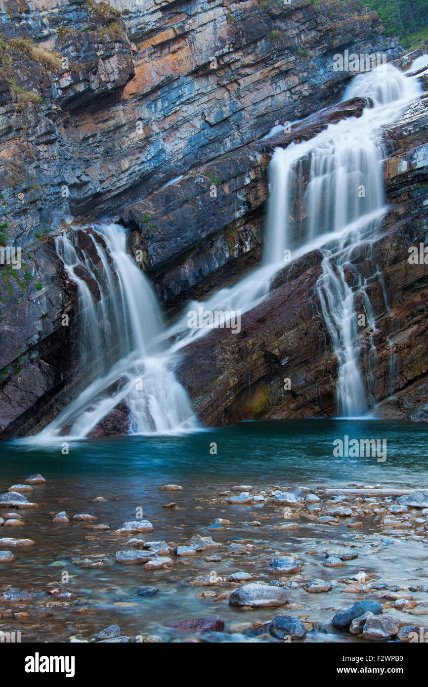 Cameron verliebt sich in Waterton Lakes Nationalpark, Alberta, Kanada Stockfoto