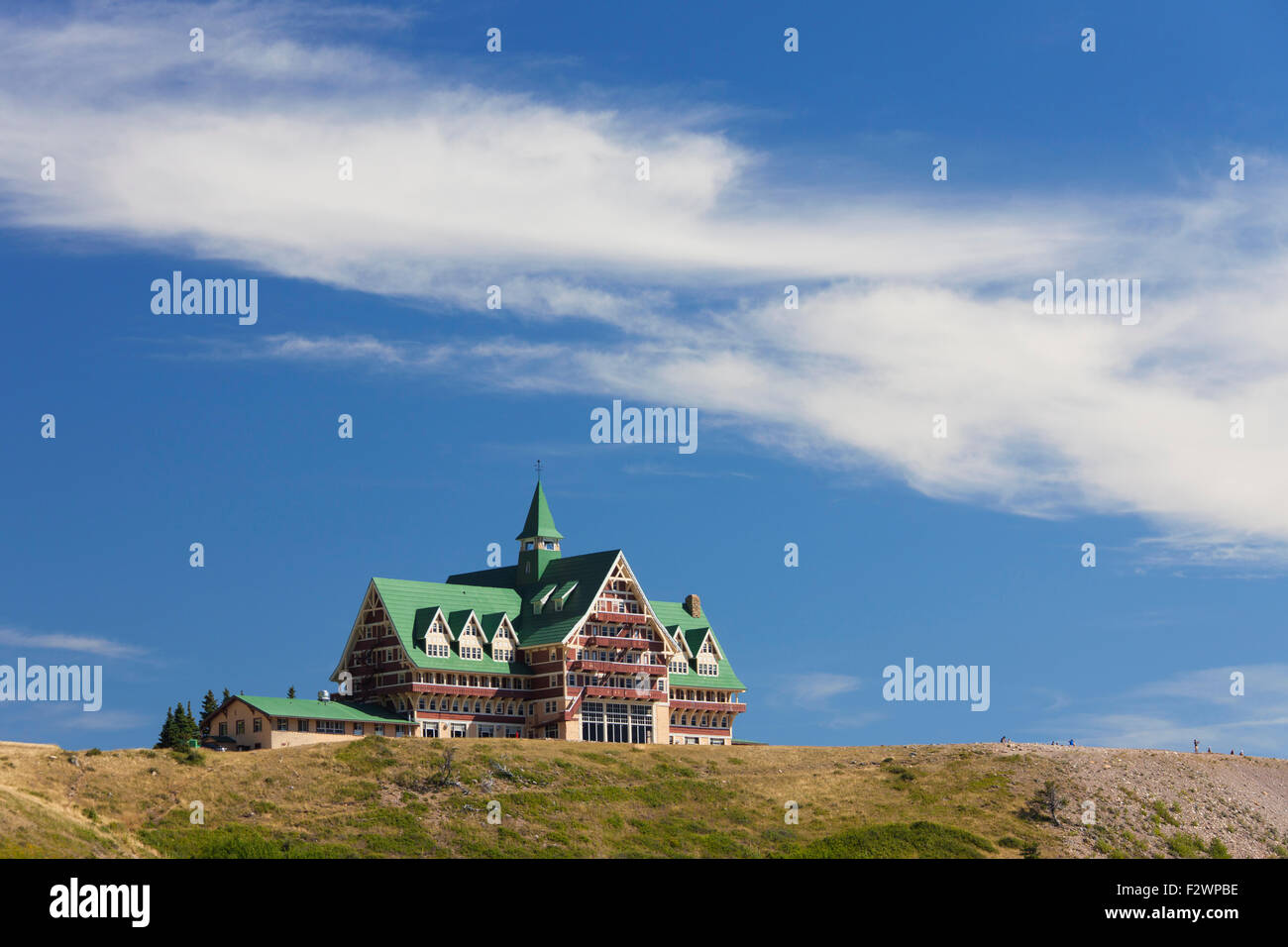 Prince Of Wales Hotel in Waterton Lakes Nationalpark, Alberta, Kanada Stockfoto