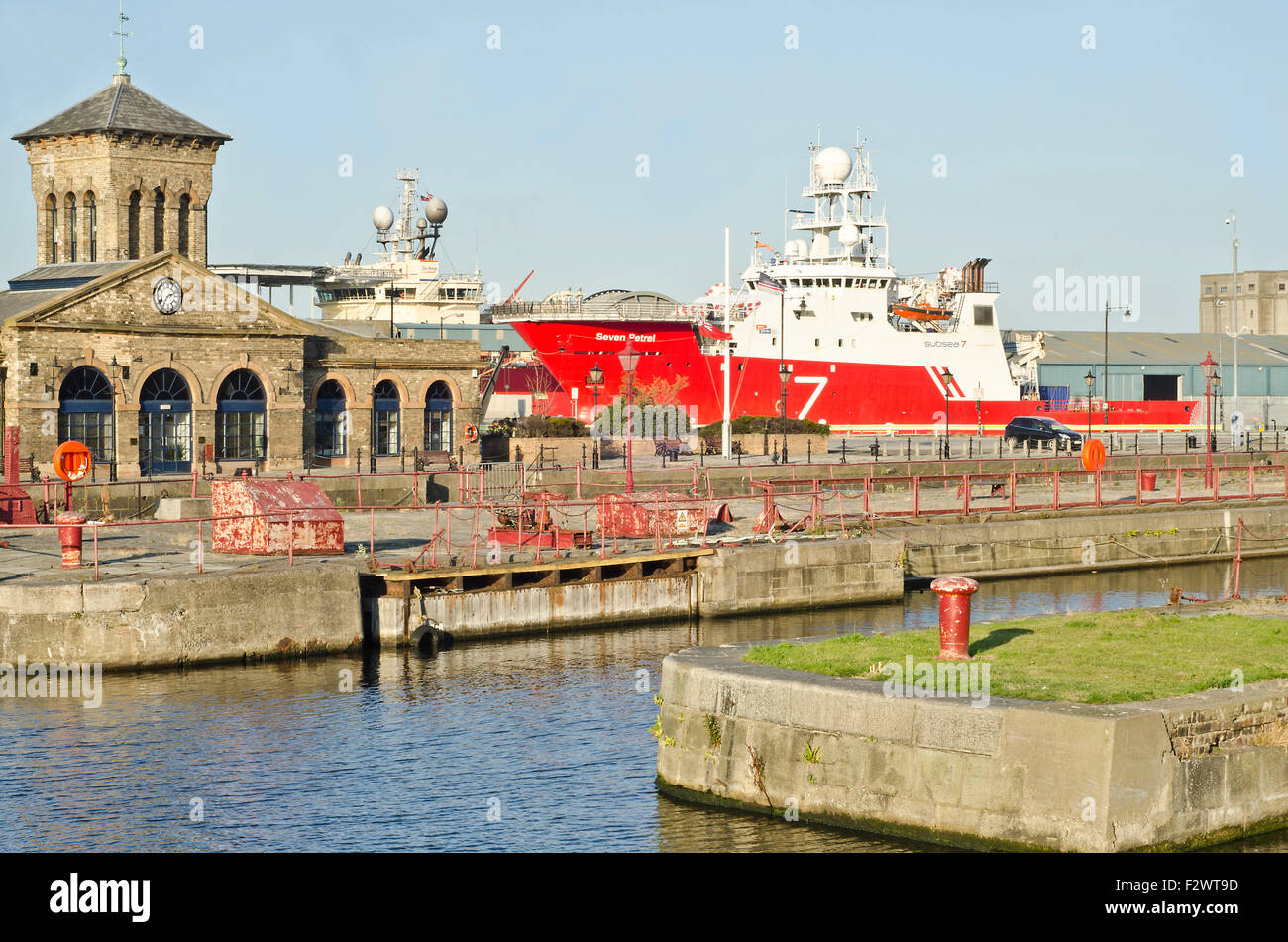 Hafen von Leith, Edinburgh, Schottland Stockfoto