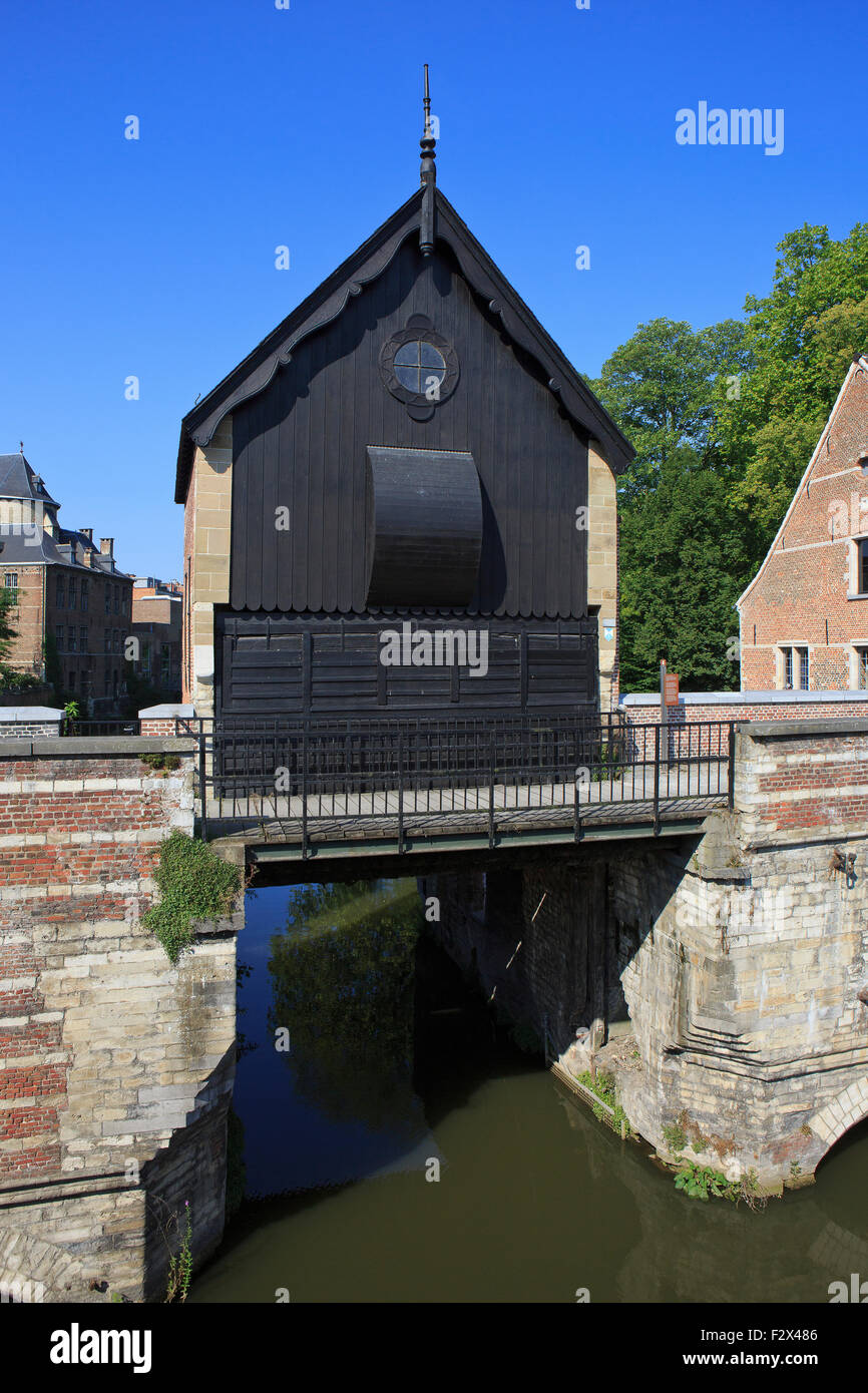 Walkmühle und Lock-Haus in Mechelen, Belgien Stockfoto