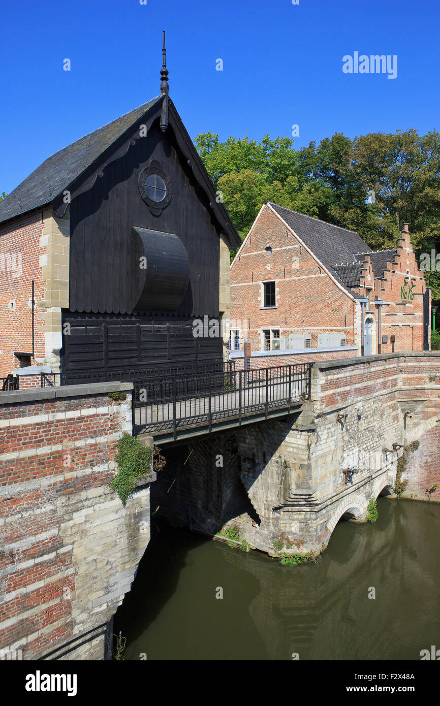Walkmühle und Lock-Haus in Mechelen, Belgien Stockfoto