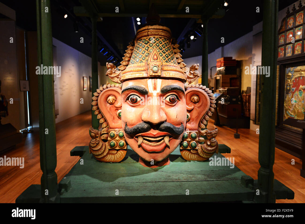 Innen präsentiert auf dem Indian Heritage Centre in Little India, Singapur. Stockfoto
