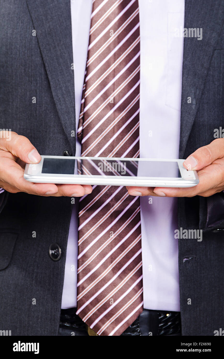 1 Business-Mann Digital Tablet-Technologie Stockfoto
