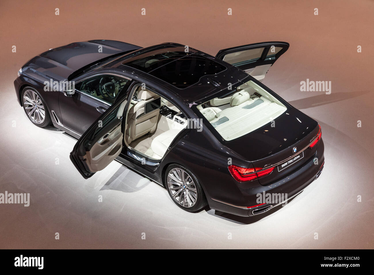 Der neue BMW 750Li xDrive Luxus-Auto auf der IAA International Motor Show 2015 Stockfoto