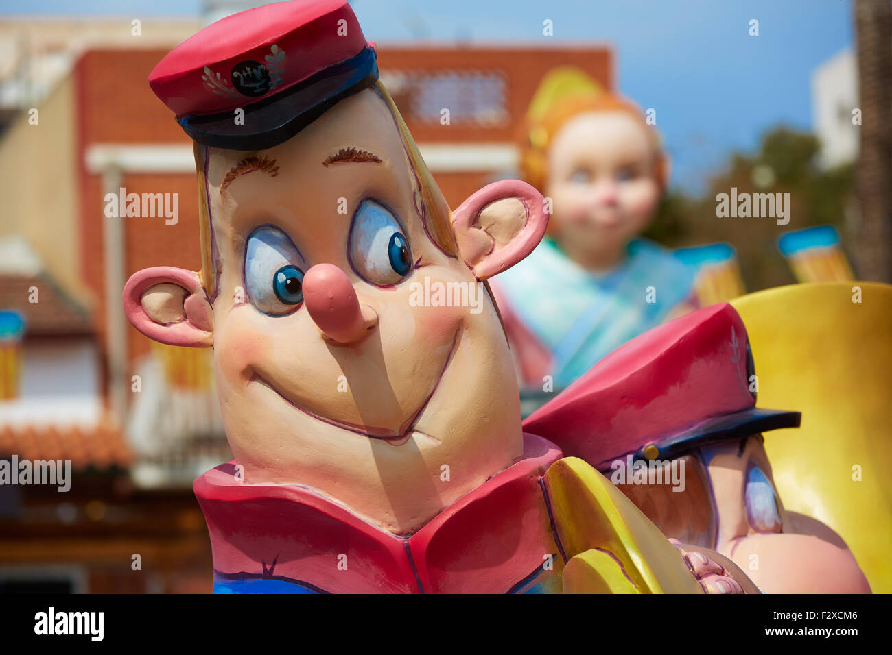 Fallas-Fest-Figuren in Valencia traditionelle Feier in Spanien Stockfoto