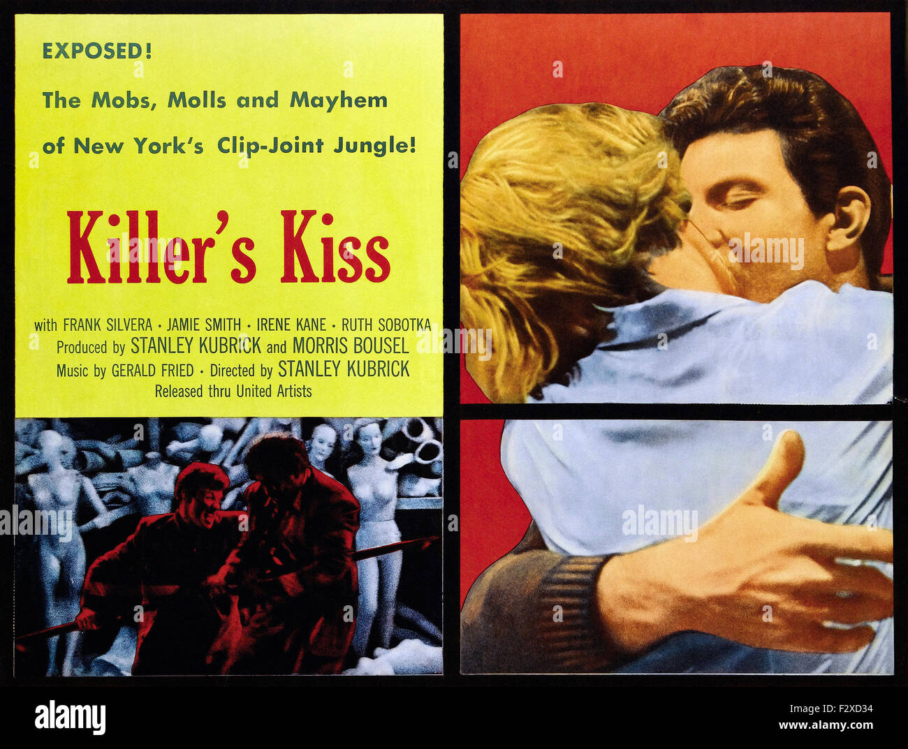 Killer es Kiss - Filmplakat Stockfoto