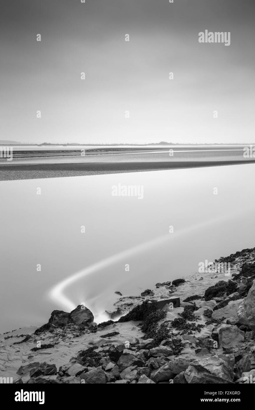 Abfluss in den Fluss Severn. Stockfoto