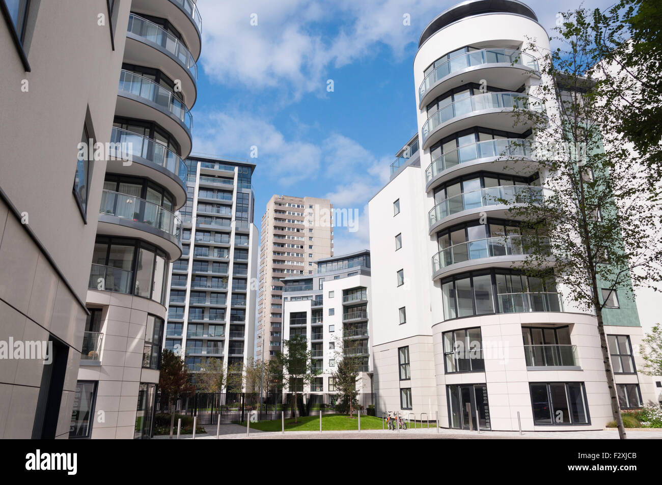 Kew Bridge West Gehäuse Entwicklung, Kew Bridge Road, Brentford, Borough von Hounslow, Greater London, England, Vereinigtes Königreich Stockfoto