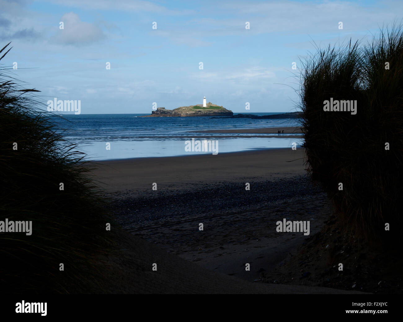 Godrevy Leuchtturm, Cornwall, UK Stockfoto